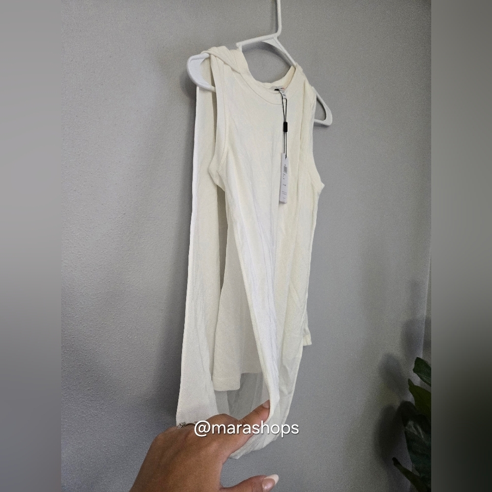 Reiss Elva Draped Layered Top Ivory - Picture 4 of 9